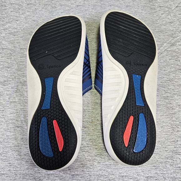 Spenco Thrust Mens Recovery Slides Orthotic Sandals Slip On Blue Arch Support 13 - Picture 13 of 15